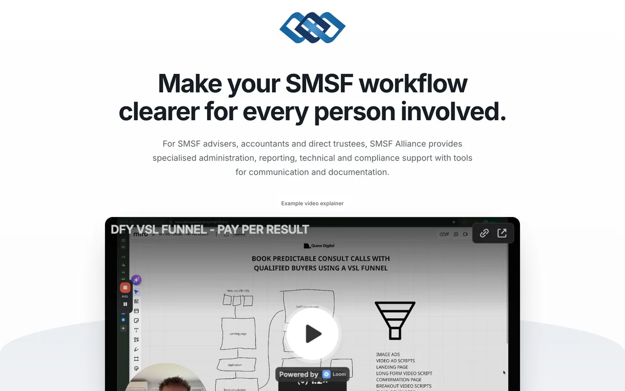 Landing page preview